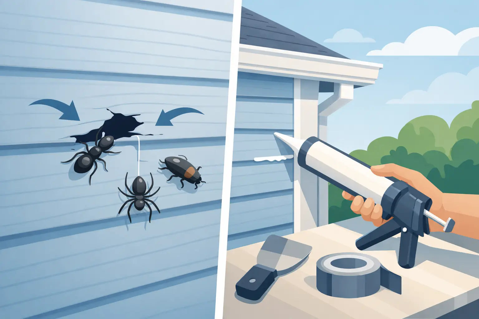 Siding Holes Letting Bugs In? Fix Them Fast