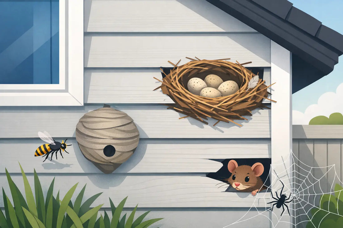 What Causes Nests in Vinyl Siding?